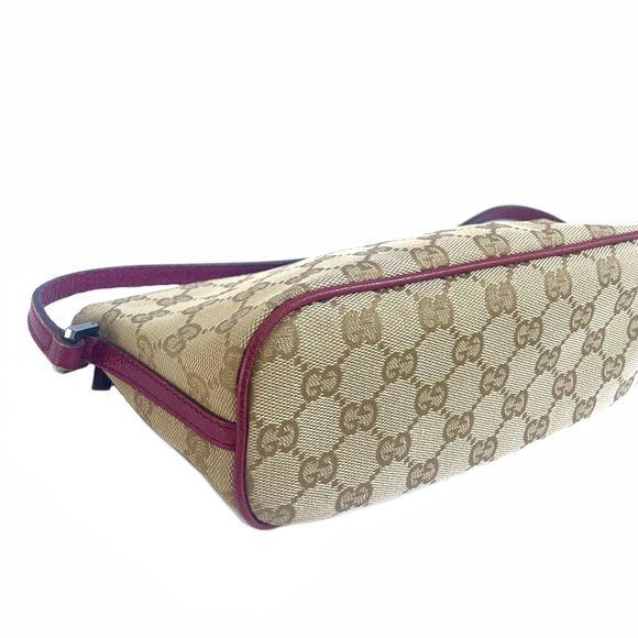 SOLD 🥰 Gucci GG Canvas Beige/Pink Boat Pochette - Picture 10 of 12
